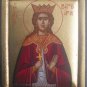 Saint Barbara Greek Orthodox Handpainted Icon