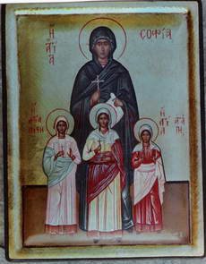 Saint Sophia Byzantine Handpainted Icon