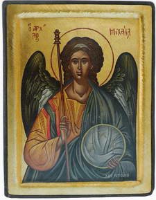 Archangel Michael Byzantine Handpainted Icon