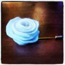 Lapel Pin Flower White Rose