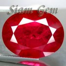 27.4ct. AWESOME BIXBITE BLOOD RED EMERALD OVAL LOOSE GEM