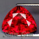 3.7ct. RARE NATURAL DEEP PIGEON BLOOD RED RUBY TRILLION VVS