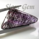 14.2ct. UNIQUE RARE RUTILATED QUARTZ TRIANGLE LOOSE GEM