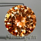 6.5ct. EXCLUSIVE BRILLIANT LAB CHAMPAGNE DIAMOND ROUND