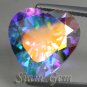 17.4ct. BEAUTIFUL NATURAL RAINBOW MYSTIC NEPTUNE TOPAZ HEART