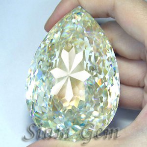 1319+ct. VERY GRAND BRILLIANT LAB CANARY DIAMOND PEAR CLOSE CUT
