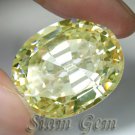 78.2ct. RAVISHING BRILLIANT LAB CANARY DIAMOND OVAL