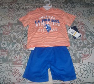 U.S. Polo Association Two Piece Shirt Hoodie And Pants Set NWT
