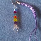 LDS YW's Values Crystal Charm Purple