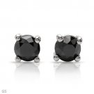 10K White gold, genuine black diamond 0.78ctw,$850 earrings