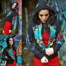 Women's Ed Hardy by Christian Audigier  Graffiti Hoody small.