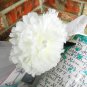 White Carnation Hair Clip