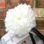 White Carnation Hair Clip