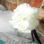 White Carnation Hair Clip