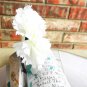 White Carnation Hair Clip