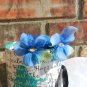 Blue Flower Claw Clips