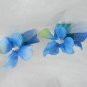 Blue Flower Claw Clips
