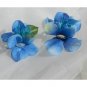 Blue Flower Claw Clips