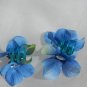 Blue Flower Claw Clips