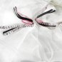 Pink  and Black Tiger Print Cheer Ponytail Streamer Set