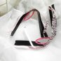 Pink and Black Tiger Print Cheer Ponytail Streamer Set