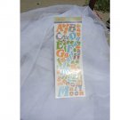 Alphabet Stickers Multiccolor Uppercase Paper Craft Supplies