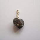 Swarovski Crystal Collectible Heart  Charm on Sterling Silver