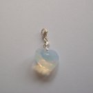Swarovski Crystal Collectible Heart Charm on Sterling Silver - Frosty White