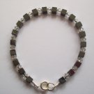 Art Deco Inspired Hematitie & Swarovski Crystal Bracelet - Midnight