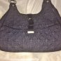 Vera Bradley STRUCTURED HOBO in BLACK NYLON Super Pre Owned Condition
