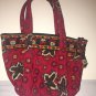 Vera Bradley Teeny PADDY  7x7 Handbag in RED COIN, Super Pre Owned Condition