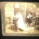 Vintage Stereoscope Card Courting Couple "I've Caught Sister This Time"