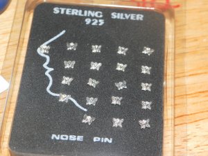 Butterfly Nose Pins, 20 pack 387