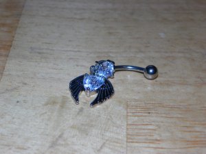 Fly CZ Heart White Narrow Wings 54