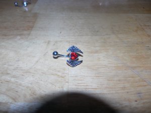 Fly CZ Heart Red Medium 54