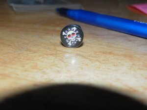 Style 1 Flash Art Skull and Crossbones Flat Tongue 114