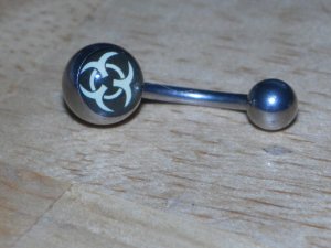 Biohazard Symbol Navel 248