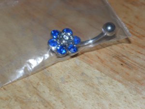 Blue Flower Navel 716