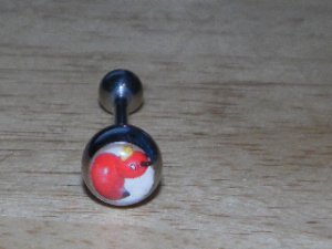 Devilish Red Rubber Ducky Tongue Round 406