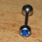 Dark Sapphire Blue Gem Round Tongue 429