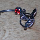 Fairy Circle Red CZ Navel 32