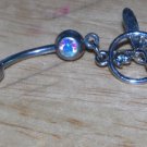 Fairy Circle Rainbow CZ Navel 32