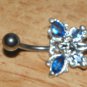 Fairy Gem Blue Wings Navel 33