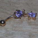 Pink Star Small Gem Navel 148
