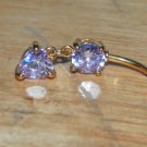 Heart Light Purple Navel 156