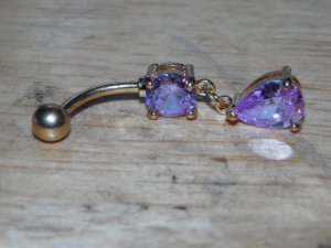 Teardrop Light Purple Navel 156