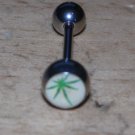 Style 1 Pot Leaf Ball Round White Tongue 165