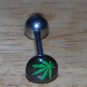 Style 4 Pot Leaf Flat Black Tongue 165
