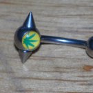 Spikey Pot Leaf Navel 174