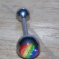 Female to Female Rainbow Love Logo Round Tongue 184